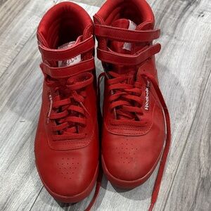 Reebok Bold Red High-Tops